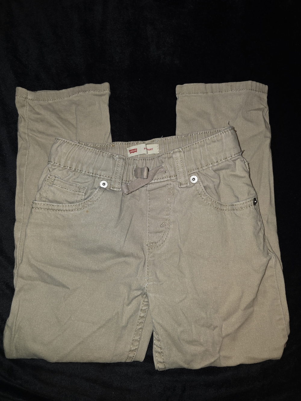Levi's Boys Light Tan Drawstring Pants